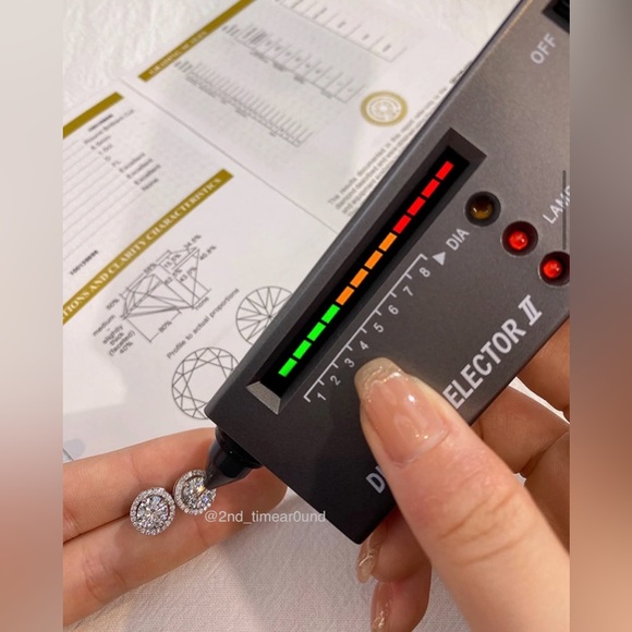 📍SUPER SALE! LIMITED QTYS📍 1 CT tw Moissanite halo earrings - Picture 9 of 9